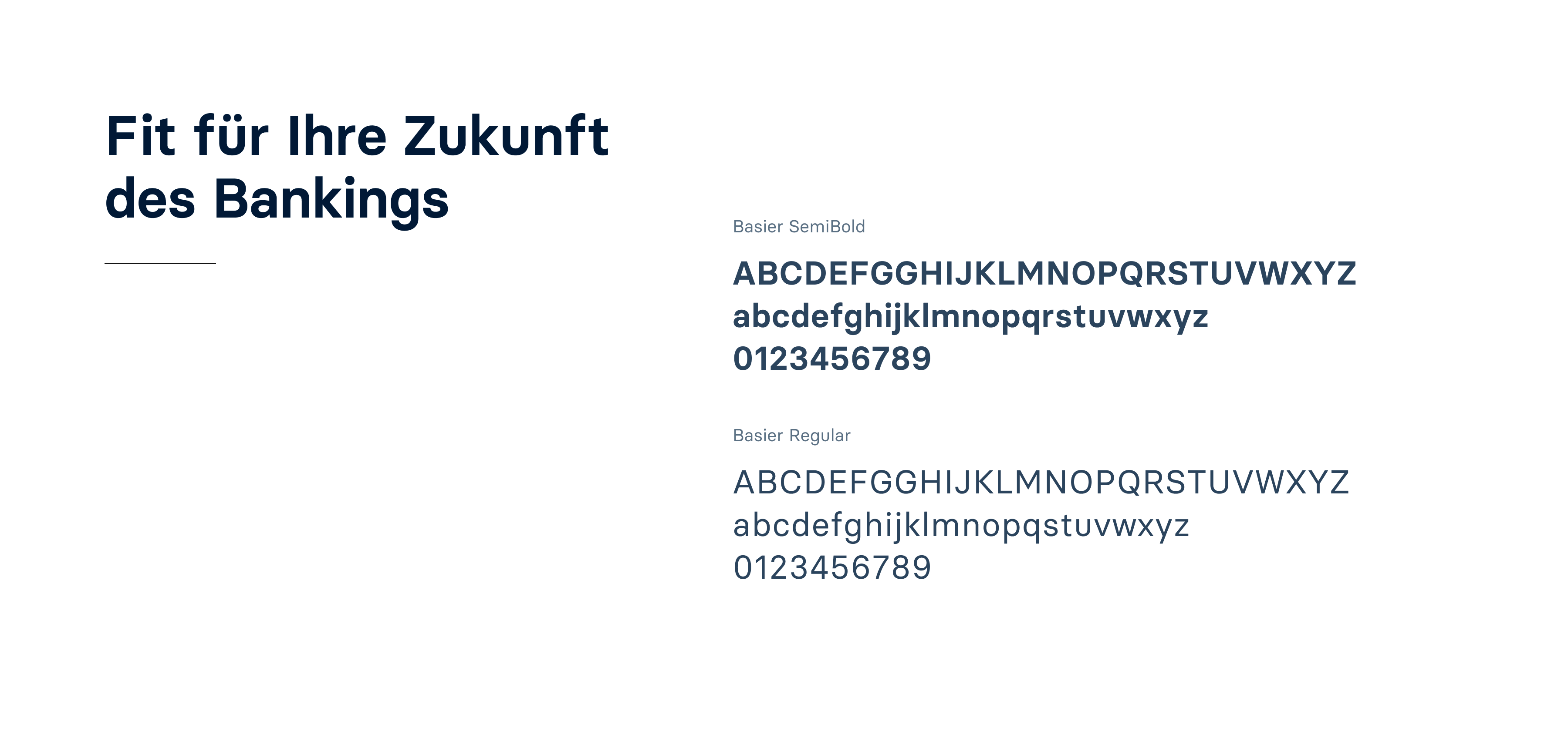 BANCOS Farbpalette und Typografie aus dem neuen Design System