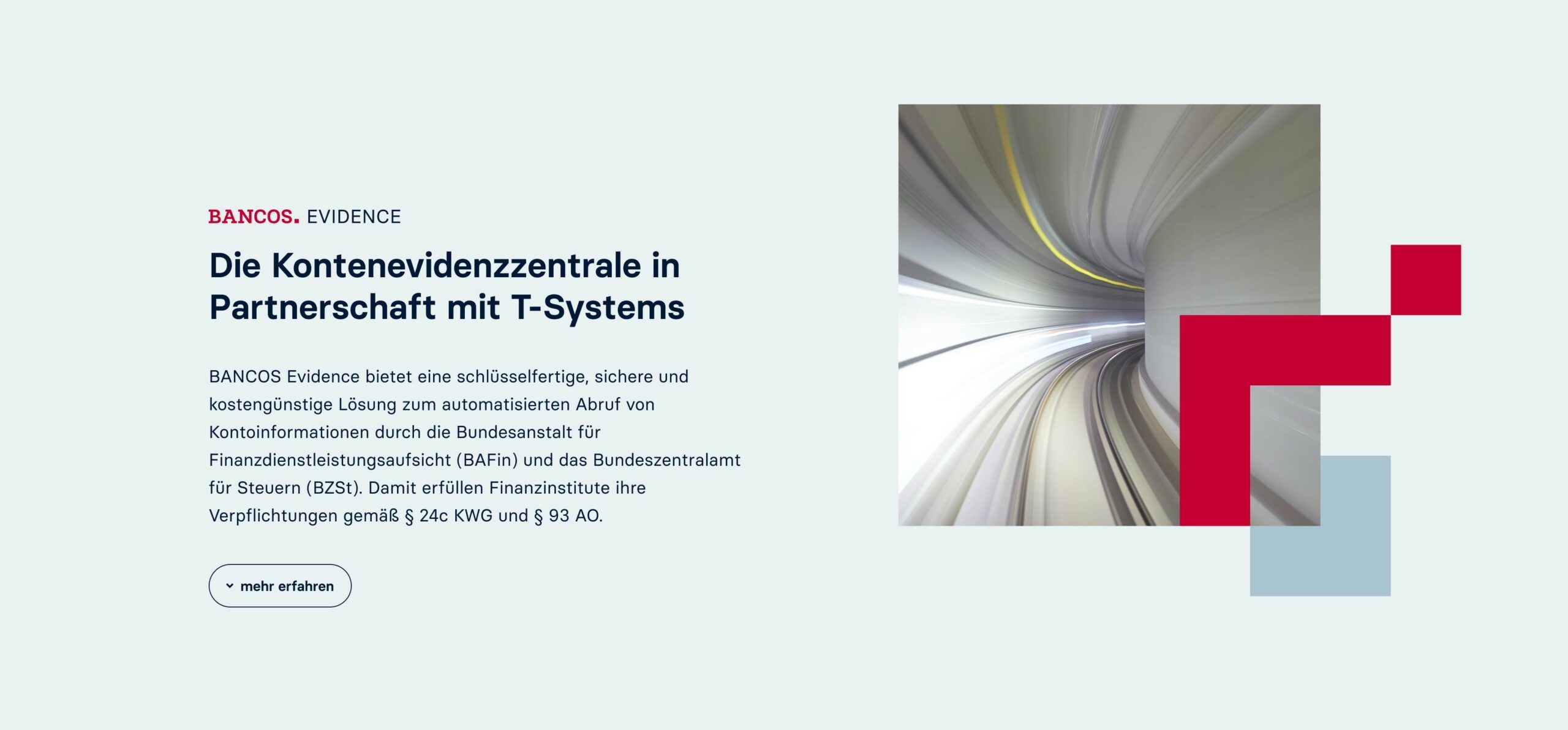 BANCOS Website-Design: Produktübersicht