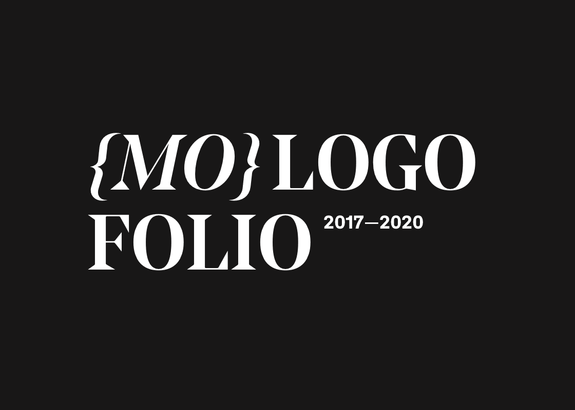 Collage of animated logo designs from the Logofolio collection